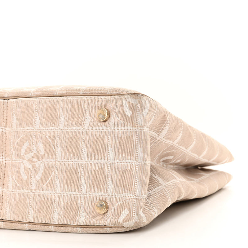 Nylon Medium Travel Tote Beige