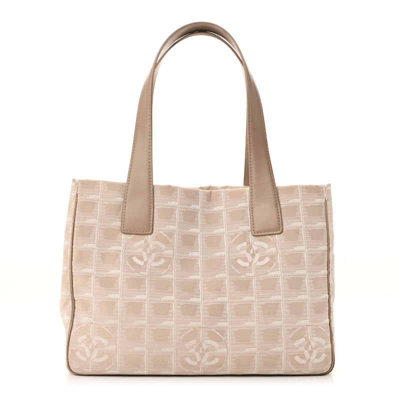 Nylon Medium Travel Tote Beige
