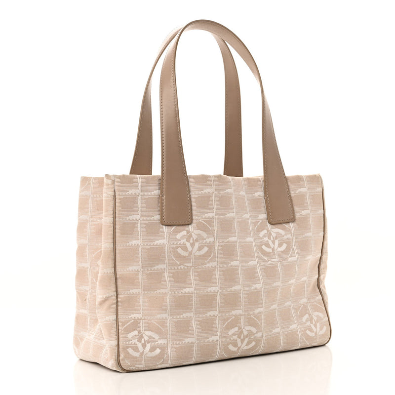 Nylon Medium Travel Tote Beige