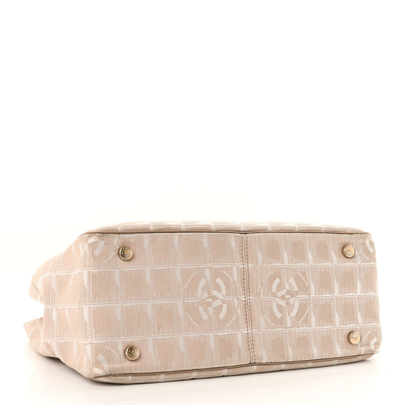 Nylon Medium Travel Tote Beige