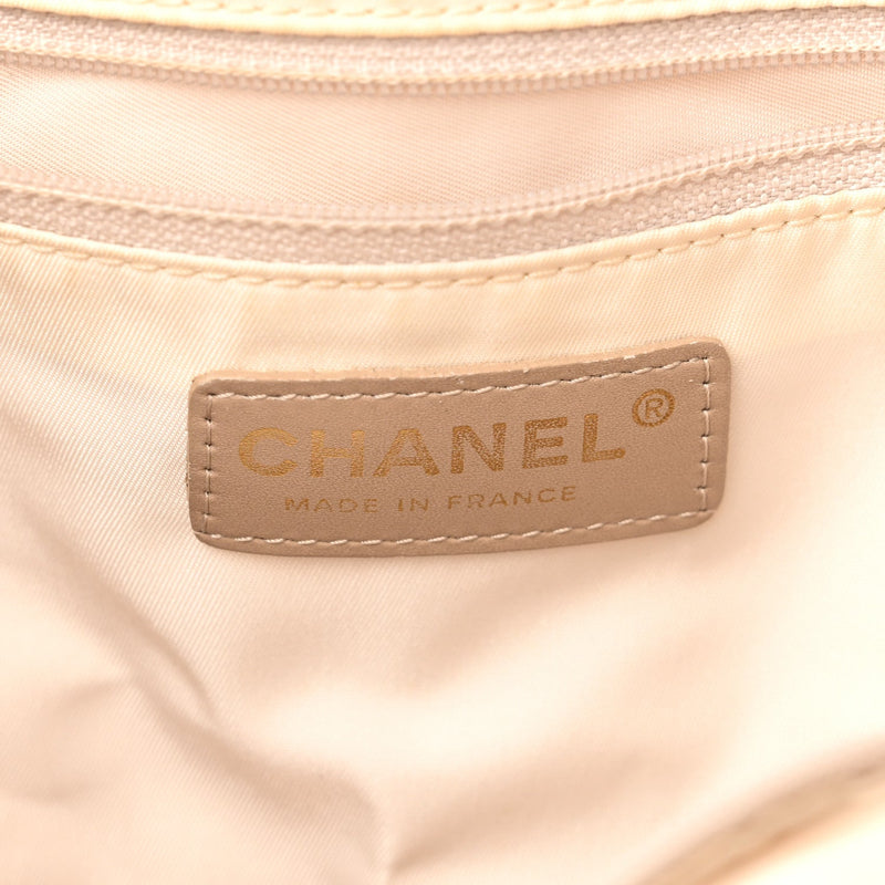 Nylon Medium Travel Tote Beige