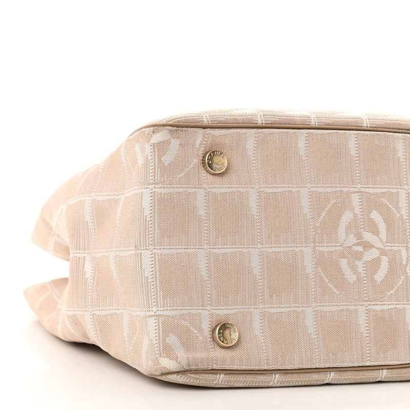 Nylon Medium Travel Tote Beige