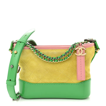 Suede Calfskin Quilted Small Gabrielle