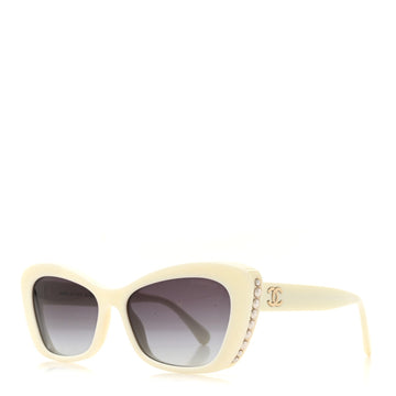 Acetate Pearl Cat Eye Cc Sunglasses