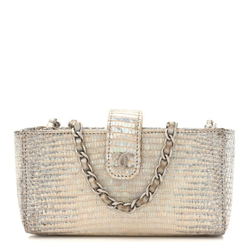 Iridescent Lizard Phone Holder Crossbody