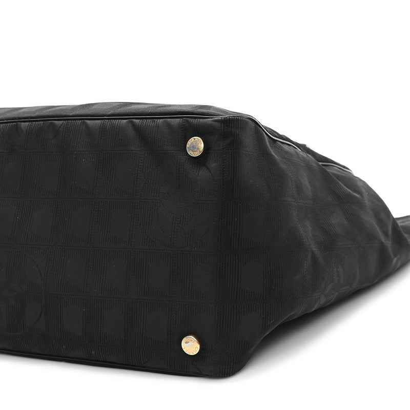 Nylon Medium Travel Tote Black