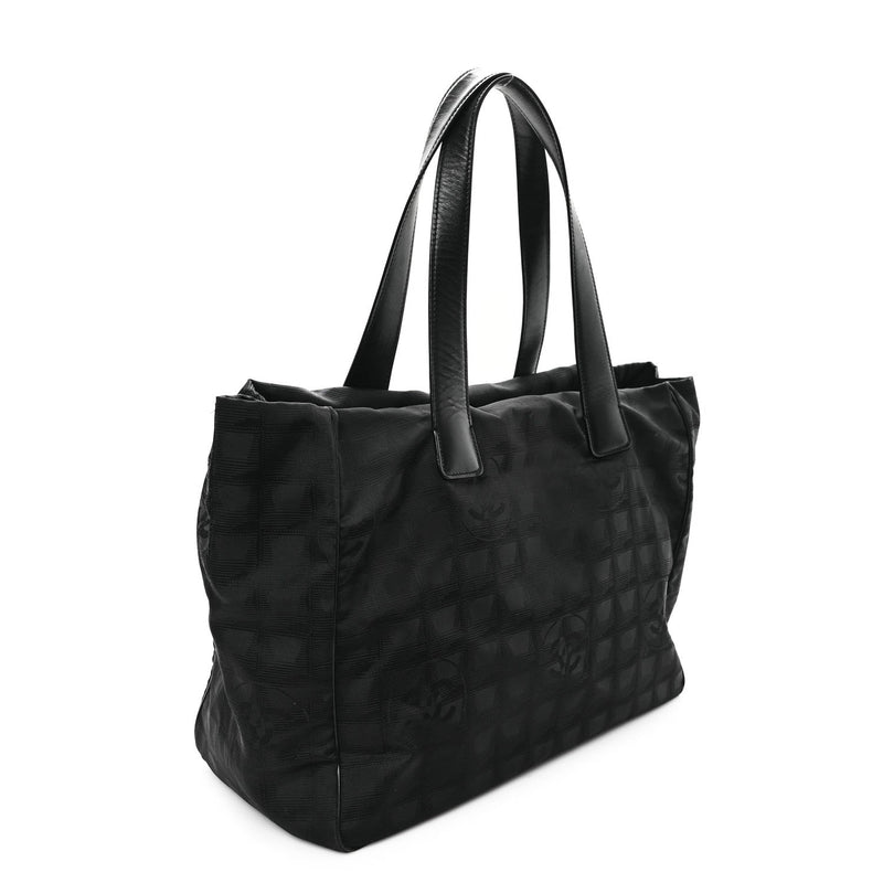 Nylon Medium Travel Tote Black