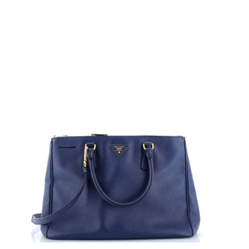 Prada Galleria Double Zip Tote Saffiano