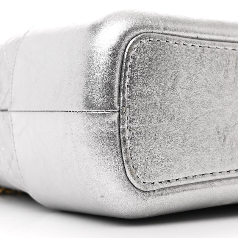 Metallic Aged Calfskin Quilted Medium