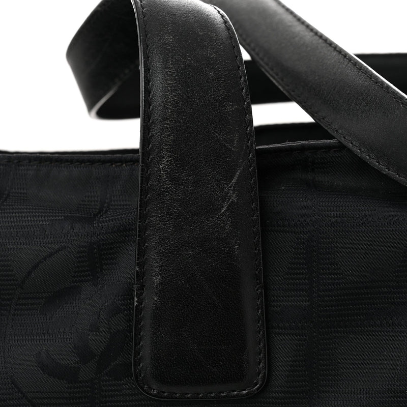 Nylon Large Travel Tote Black