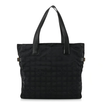 Nylon Large Travel Tote Black