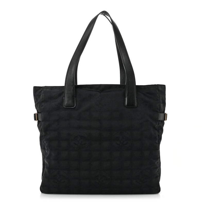 Nylon Large Travel Tote Black