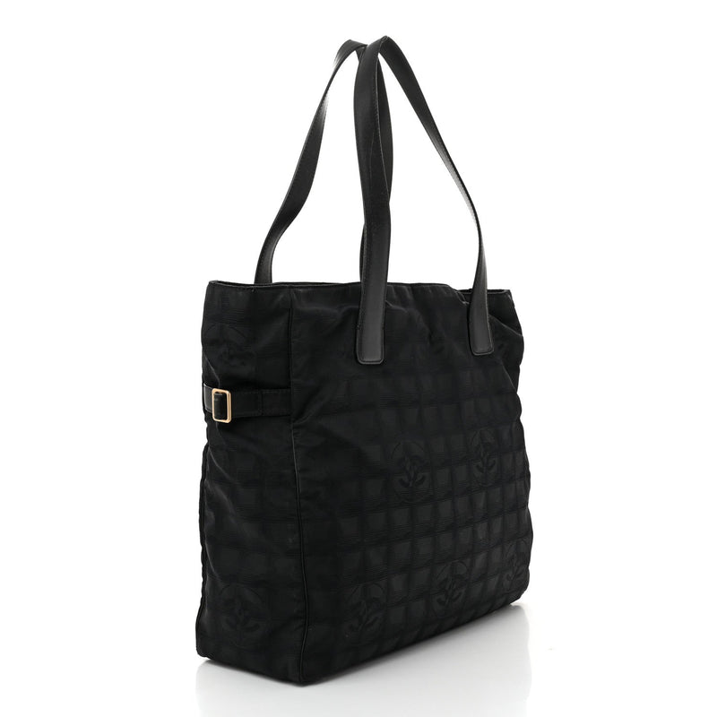 Nylon Large Travel Tote Black