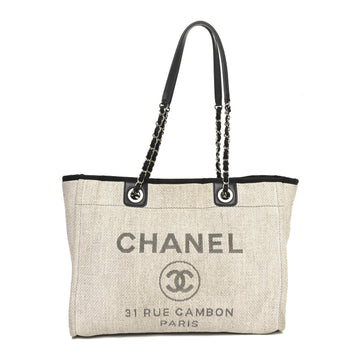 Woven Straw Raffia Small Deauville Tote