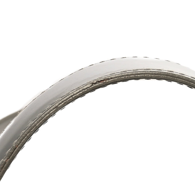 Metallic Nylon Travel Tote Silver