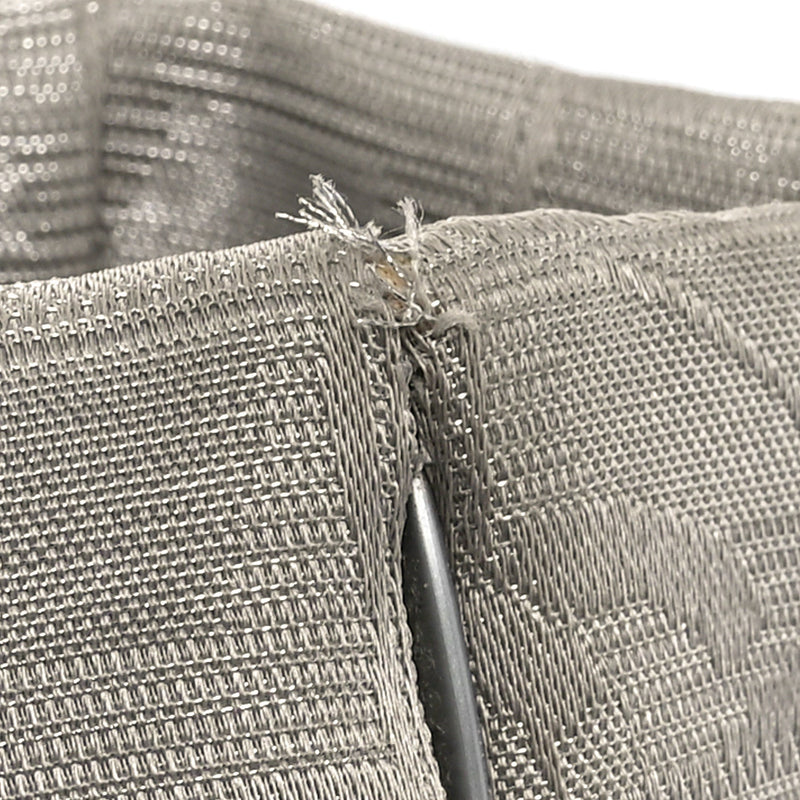 Metallic Nylon Travel Tote Silver