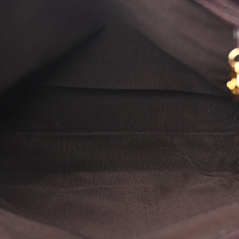 Caviar Cc Shoulder Bag Dark Brown