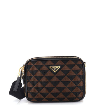 Prada Symbole Zip Around Shoulder Bag