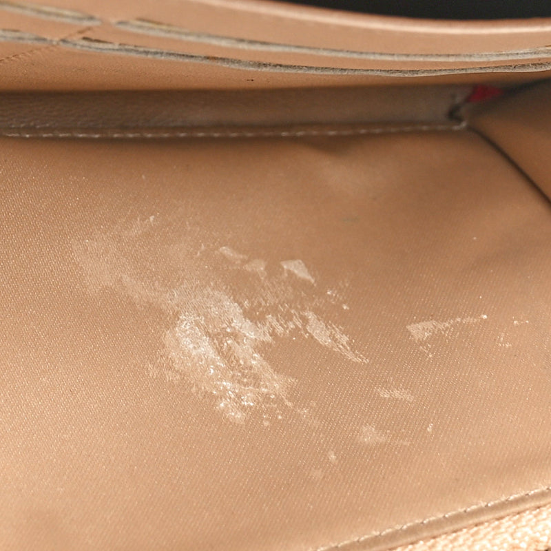 Lambskin Camellia Embossed Large Gusset