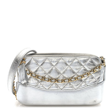 Metallic Lambskin Calfskin Quilted Small