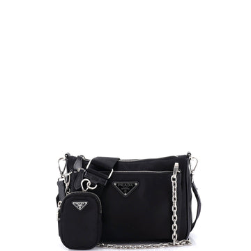 Prada Double Pouch Convertible Crossbody