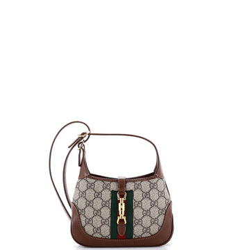Gucci Jackie Hobo Gg Coated Canvas Mini