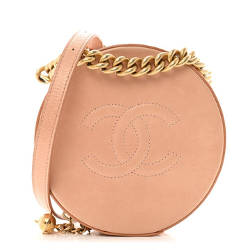 Glazed Calfskin Round As Earth Evening