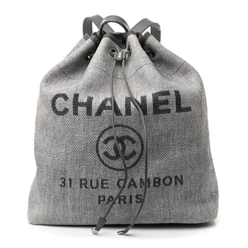 Canvas Large Deauville Backpack Grey