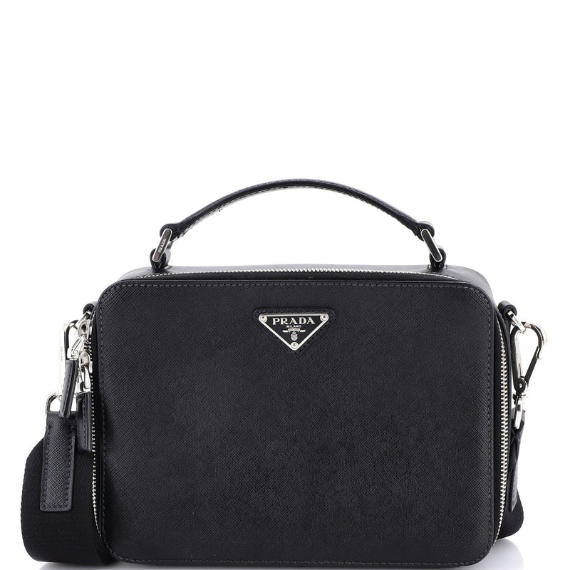 Brique Crossbody Bag Saffiano Leather