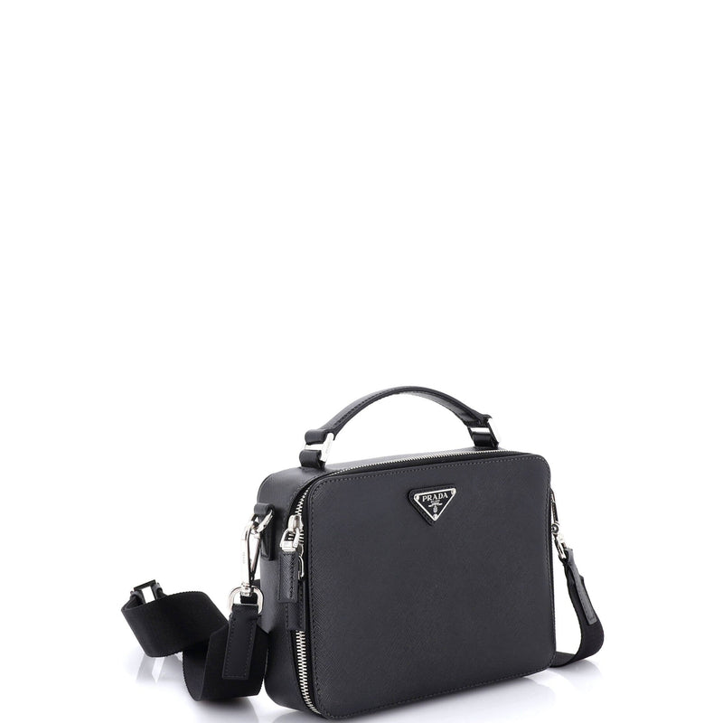 Brique Crossbody Bag Saffiano Leather