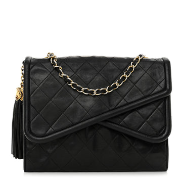Chanel Quilted Cc Tassel Flap Bag Black
