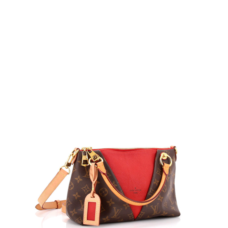 V Tote Canvas And Leather Bb