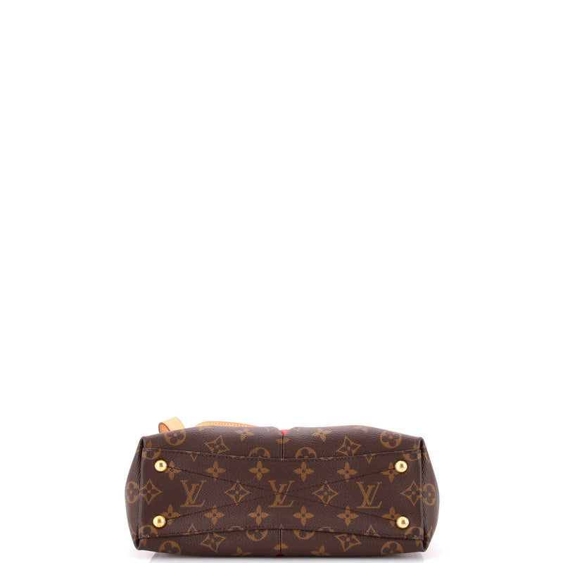 V Tote Canvas And Leather Bb