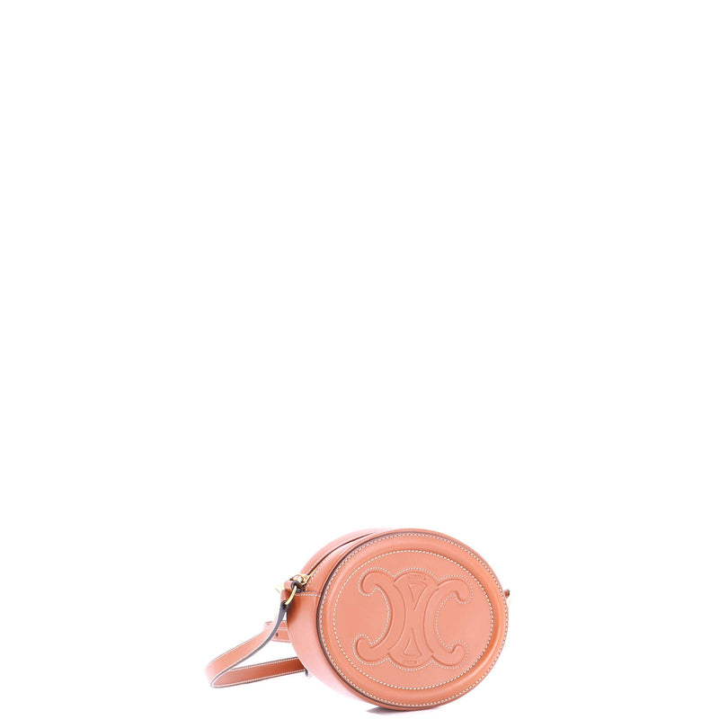 Triomphe Oval Crossbody Bag Leather