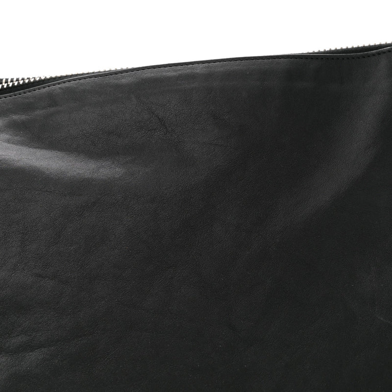 Grainy Calfskin Medium Knight Bag Black