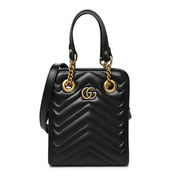 Calfskin Matelasse Chevron Mini Gg