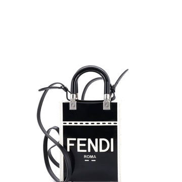 Fendi Sunshine Shopper Tote Patent And