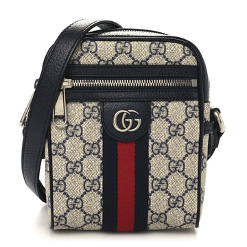 Gg Supreme Textured Calfskin Web Mini