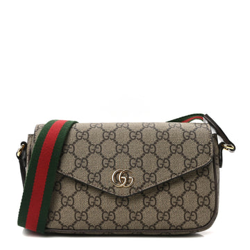 Gg Supreme Textured Dollar Calfskin Web