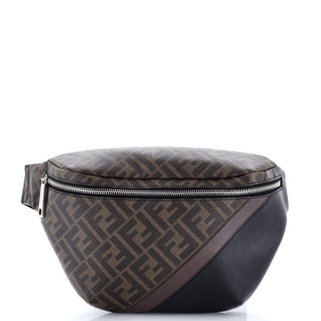 Zip Belt Bag Zucca Coated Canvas And