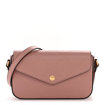 Gucci Calfskin Gg Super Mini Shoulder