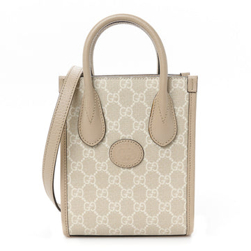 Gg Supreme Textured Dollar Calfskin Mini