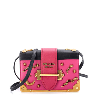 Cahier Crossbody Bag Embellished Leather