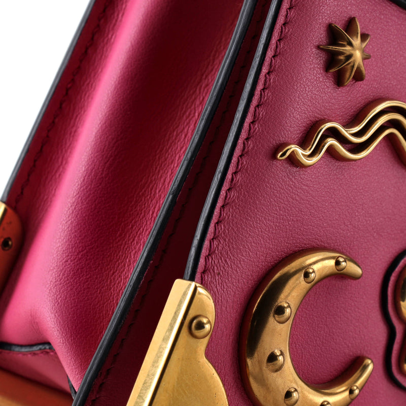 Cahier Crossbody Bag Embellished Leather