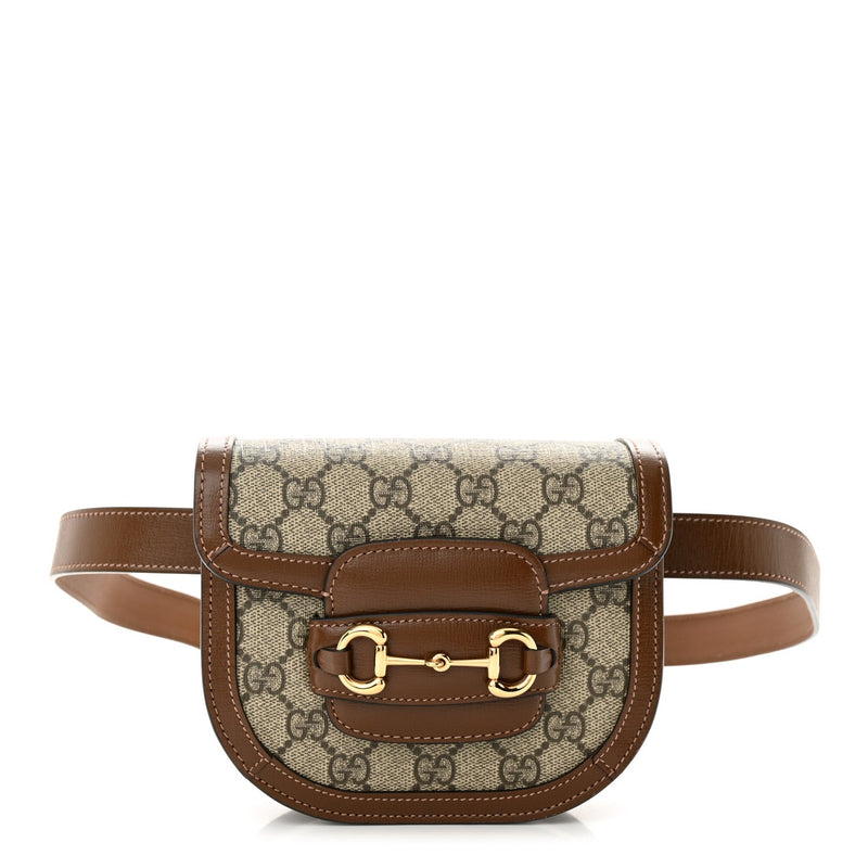 Gg Supreme Horsebit Belt Bag Beige Brown
