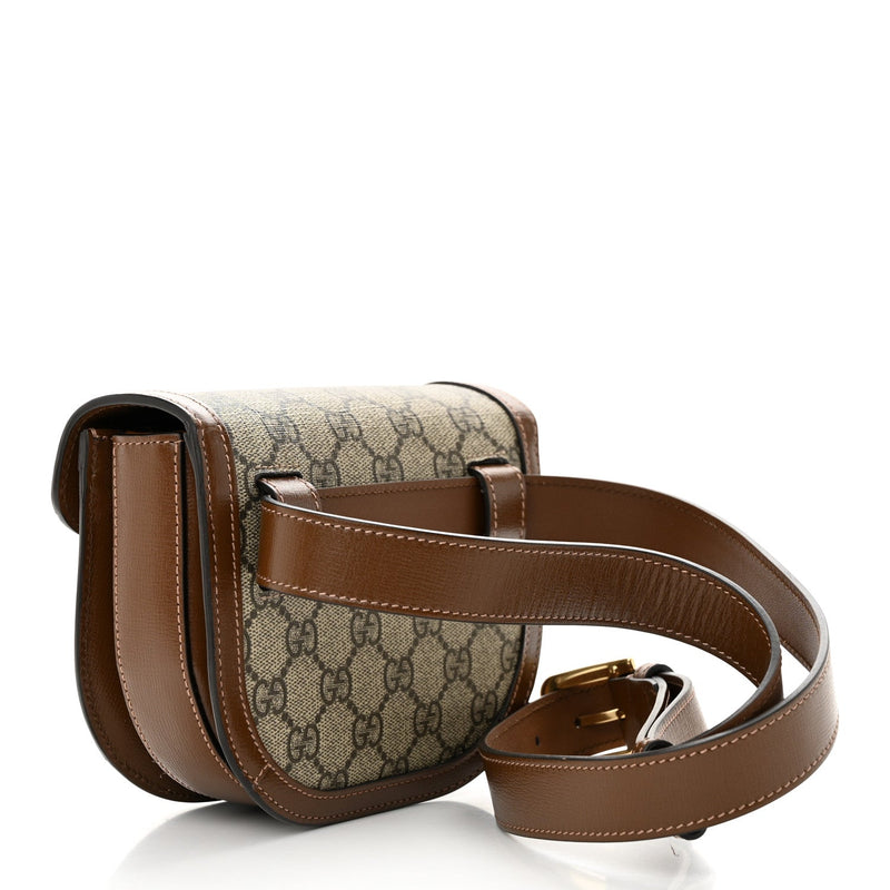 Gg Supreme Horsebit Belt Bag Beige Brown