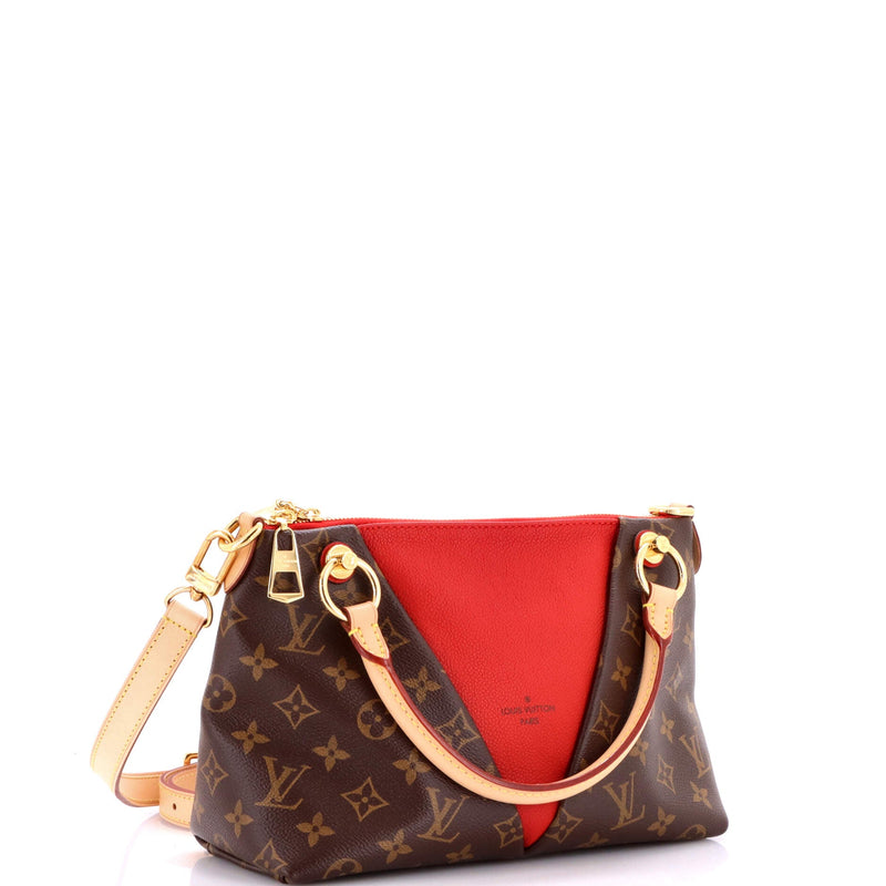 V Tote Canvas And Leather Bb