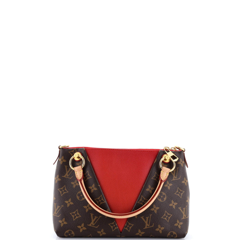 V Tote Canvas And Leather Bb