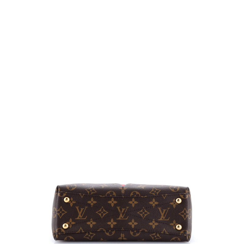 V Tote Canvas And Leather Bb