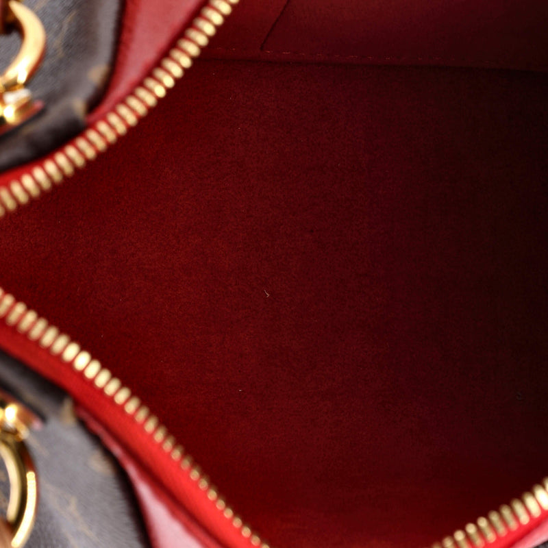 V Tote Canvas And Leather Bb